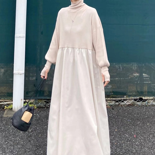 oversized maxi sweater dress Turtleneck Color:Sage (SeaGreen) COLORPOP This item can be Sandbar Mix Media Midi
