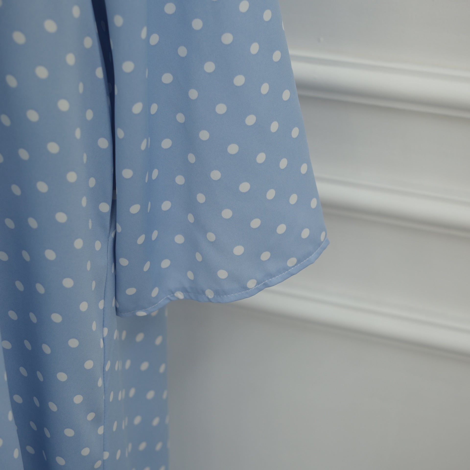 Polka Dot Flared Sleeve Abaya Maxi Dress(MA464) - Mariam's Collection
