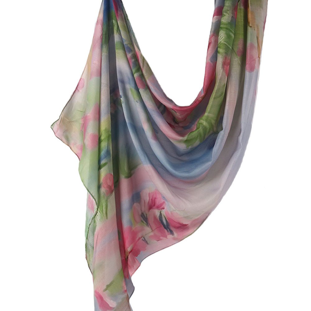 Poly - Cotton Printed Hijab Scarf(MH214) - Mariam's Collection