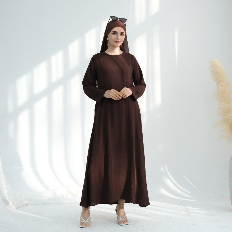 Premium Chiffon 3 - Piece Set Abaya(MOA231) - Mariam's Collection