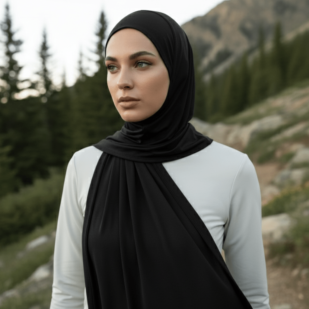 Premium Cooling Non - Slip Hijab | Breathable Sports Hijab (MH196) - Mariam's Collection