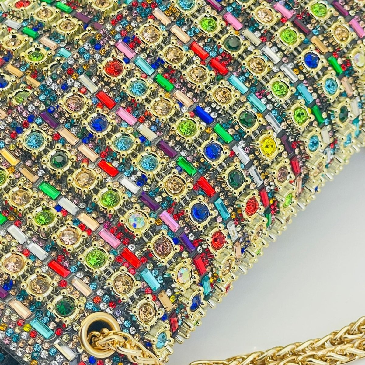 Evening clutch bag colour range comparison