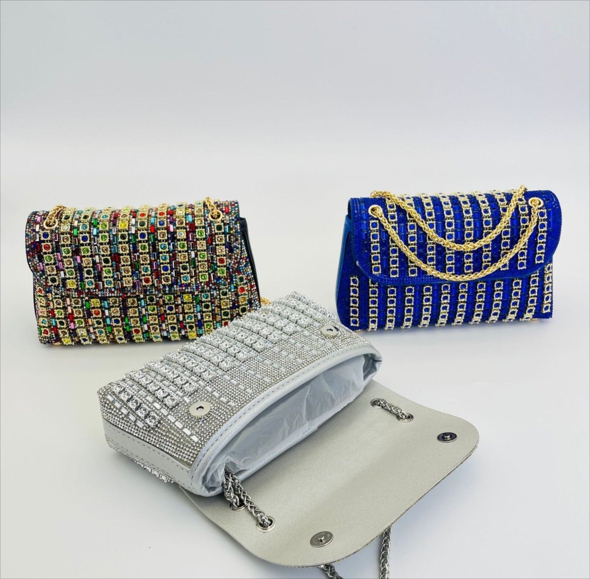 Crystal Rhinestone Evening Clutch Bag – Sparkle Clutch UK