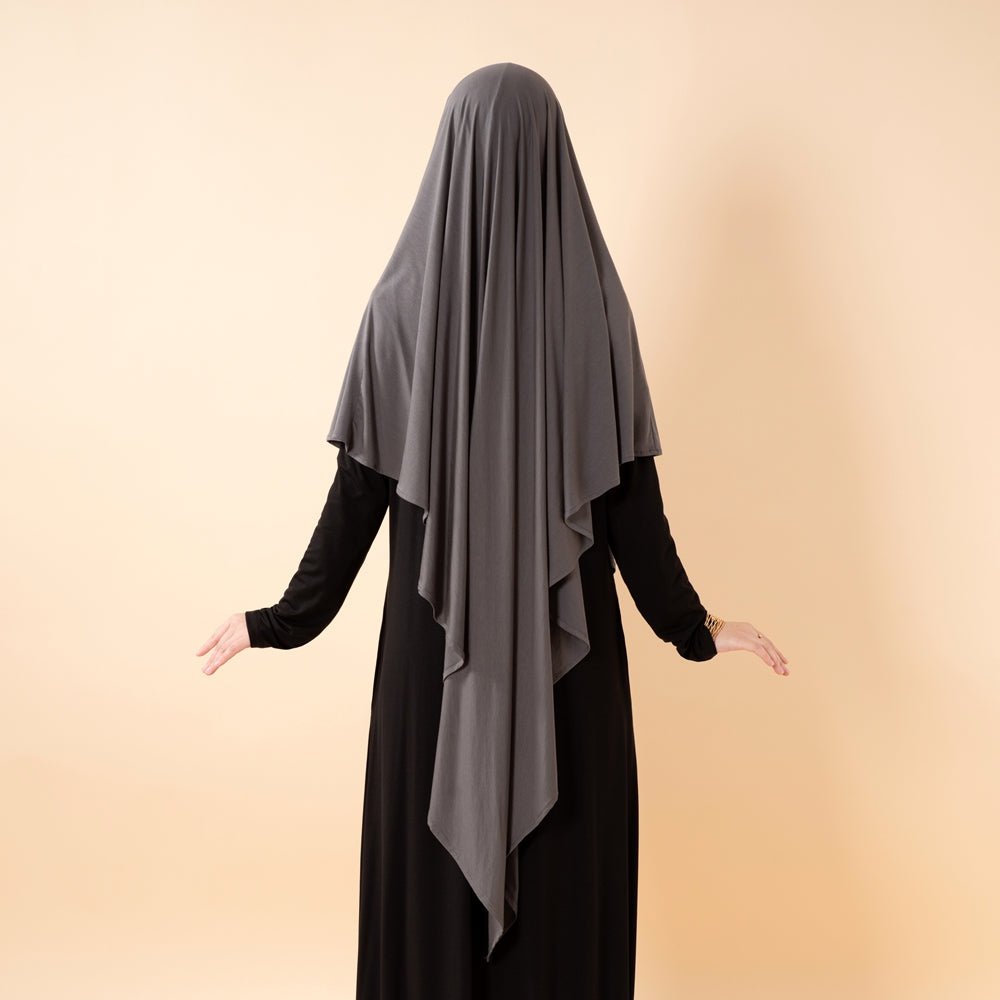 Premium Lenzing™ Modal Khimar with Integrated Face Veil (MK029) - Mariam's Collection