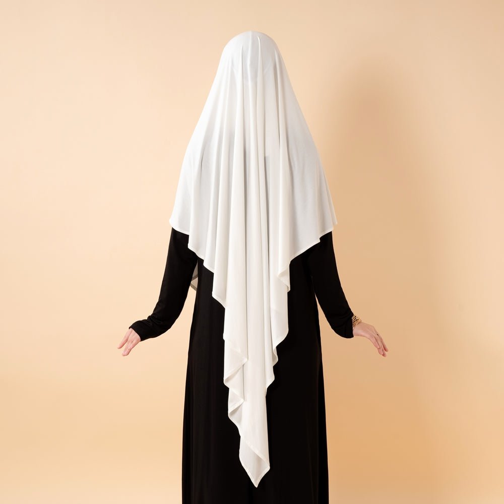 Premium Lenzing™ Modal Khimar with Integrated Face Veil (MK029) - Mariam's Collection