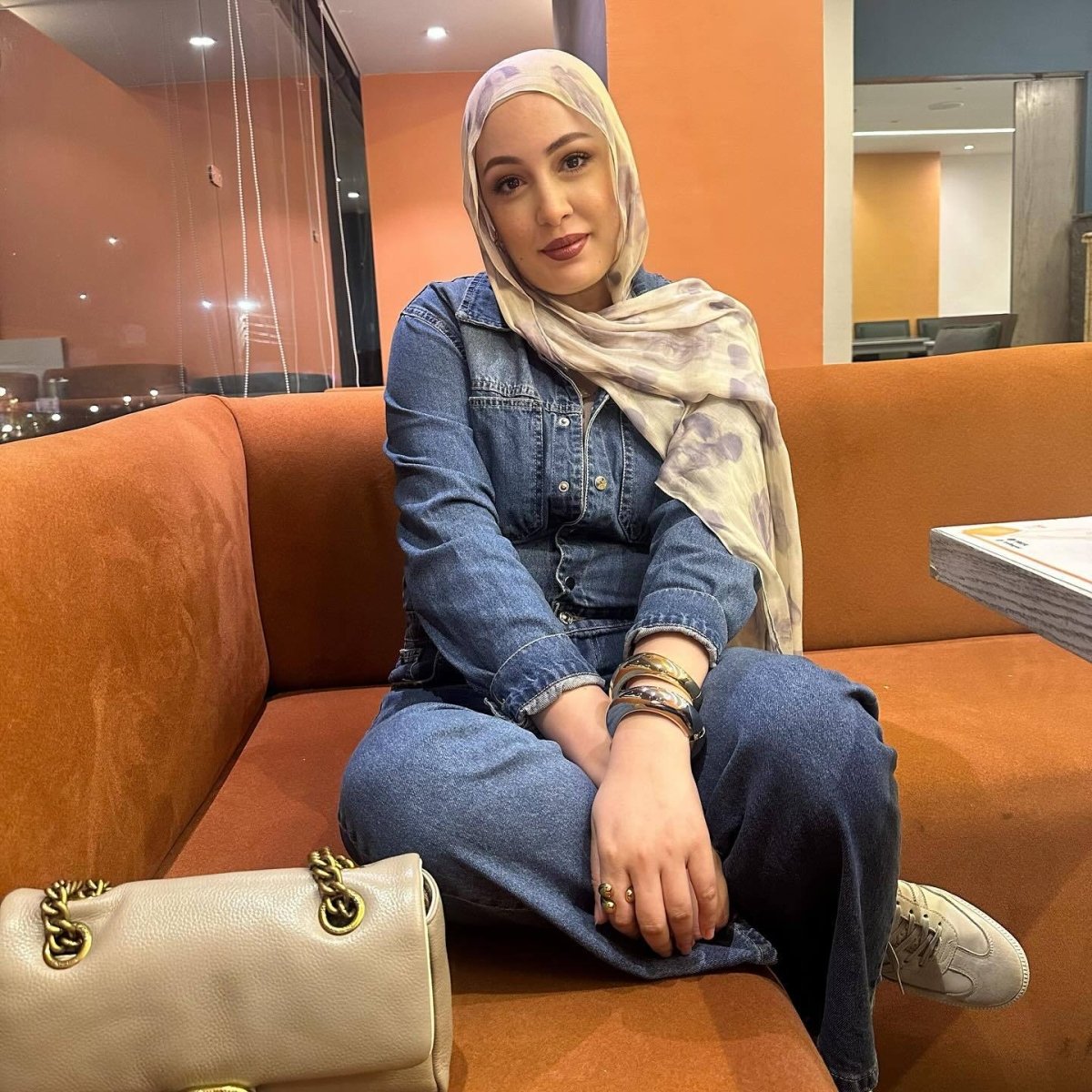 Printed Cotton Hijab Scarf | Soft Breathable Long Headscarf(MH201) - Mariam's Collection