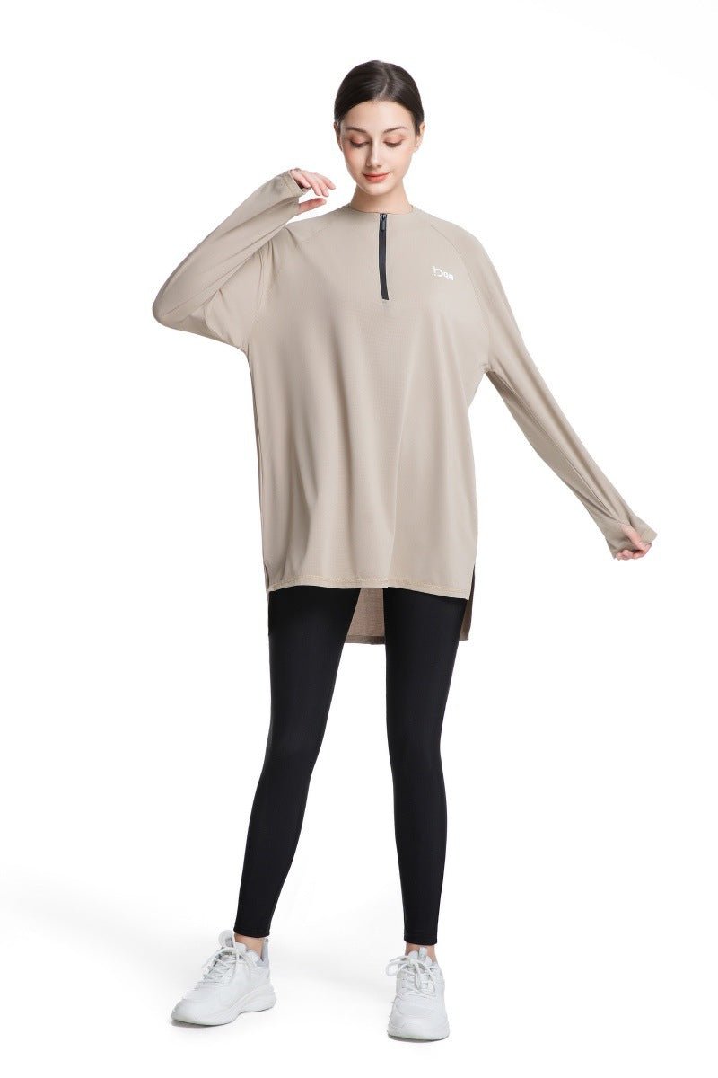 Quick - Dry Activewear with Thumb Holes Sports Top (MS289) - Mariam's Collection