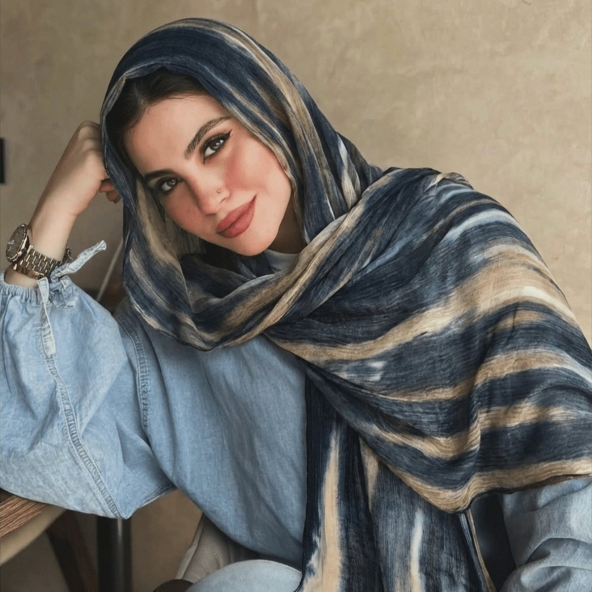 Rayon Gradient Tie - Dye Scarf(MH216) - Mariam's Collection