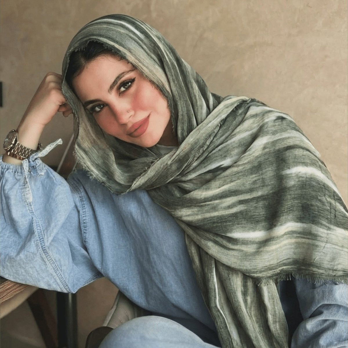 Rayon Gradient Tie - Dye Scarf(MH216) - Mariam's Collection