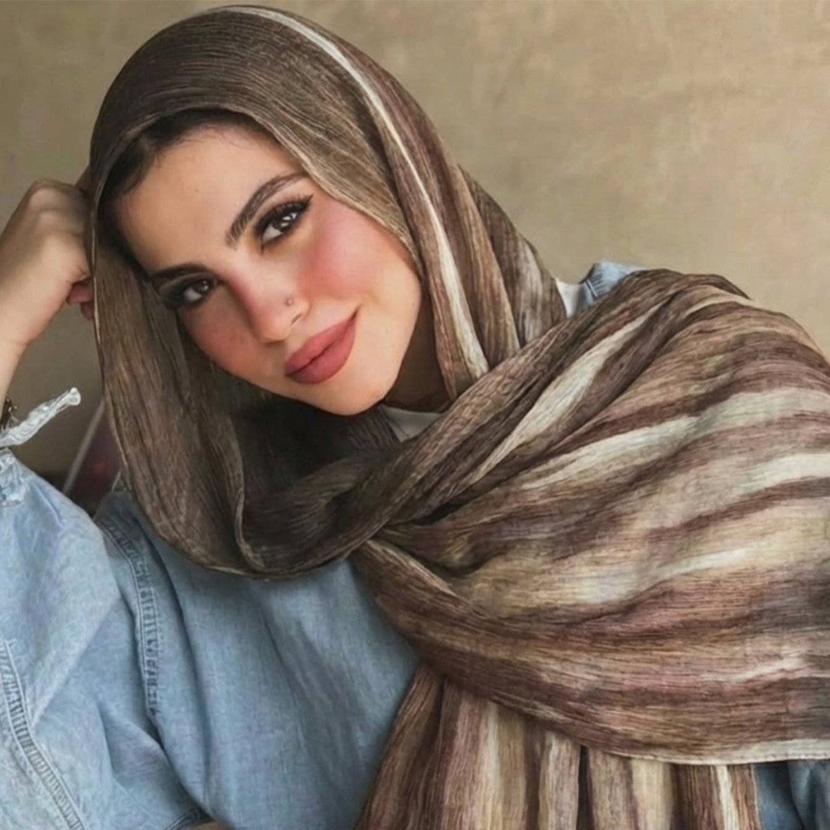 Rayon Gradient Tie-Dye Scarf | Rayon Gradient Hijab