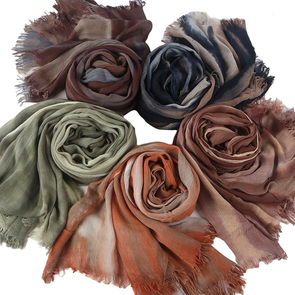 Rayon Gradient Tie - Dye Scarf(MH216) - Mariam's Collection