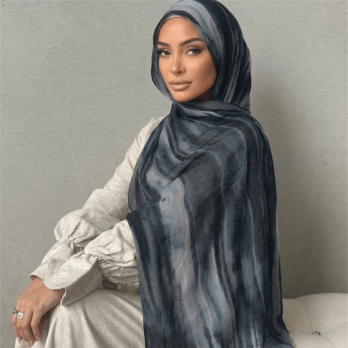 Rayon Gradient Tie - Dye Scarf(MH216) - Mariam's Collection