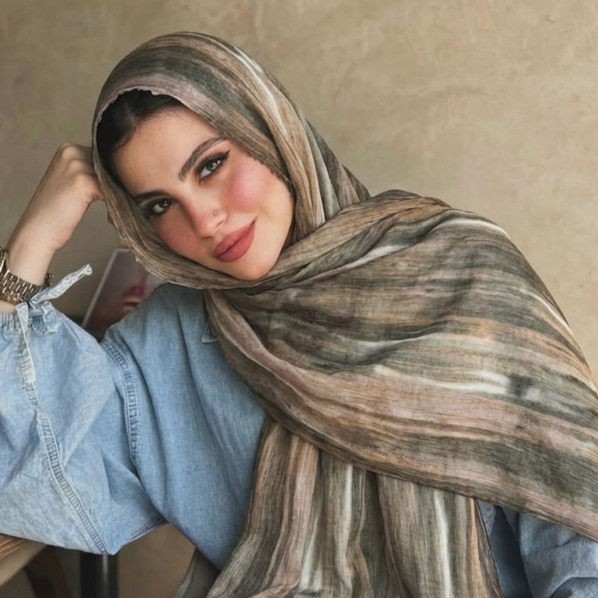 Rayon Gradient Tie - Dye Scarf(MH216) - Mariam's Collection