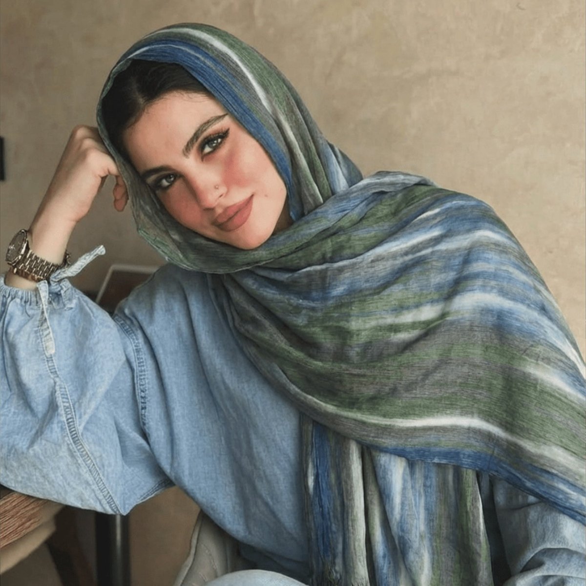 Rayon Gradient Tie - Dye Scarf(MH216) - Mariam's Collection