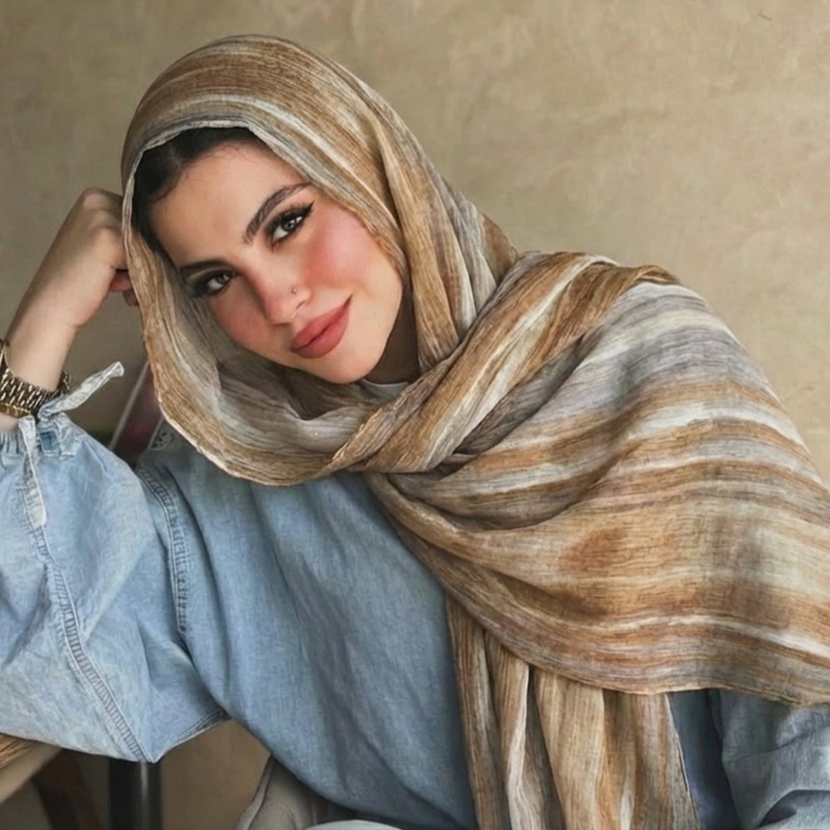 Rayon Gradient Tie - Dye Scarf(MH216) - Mariam's Collection