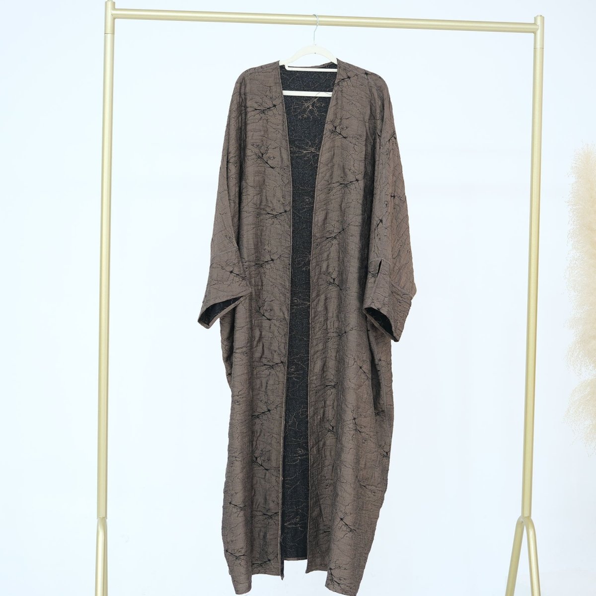 Reversible Jacquard Cardigan & Dress Set(MOA282) - Mariam's Collection