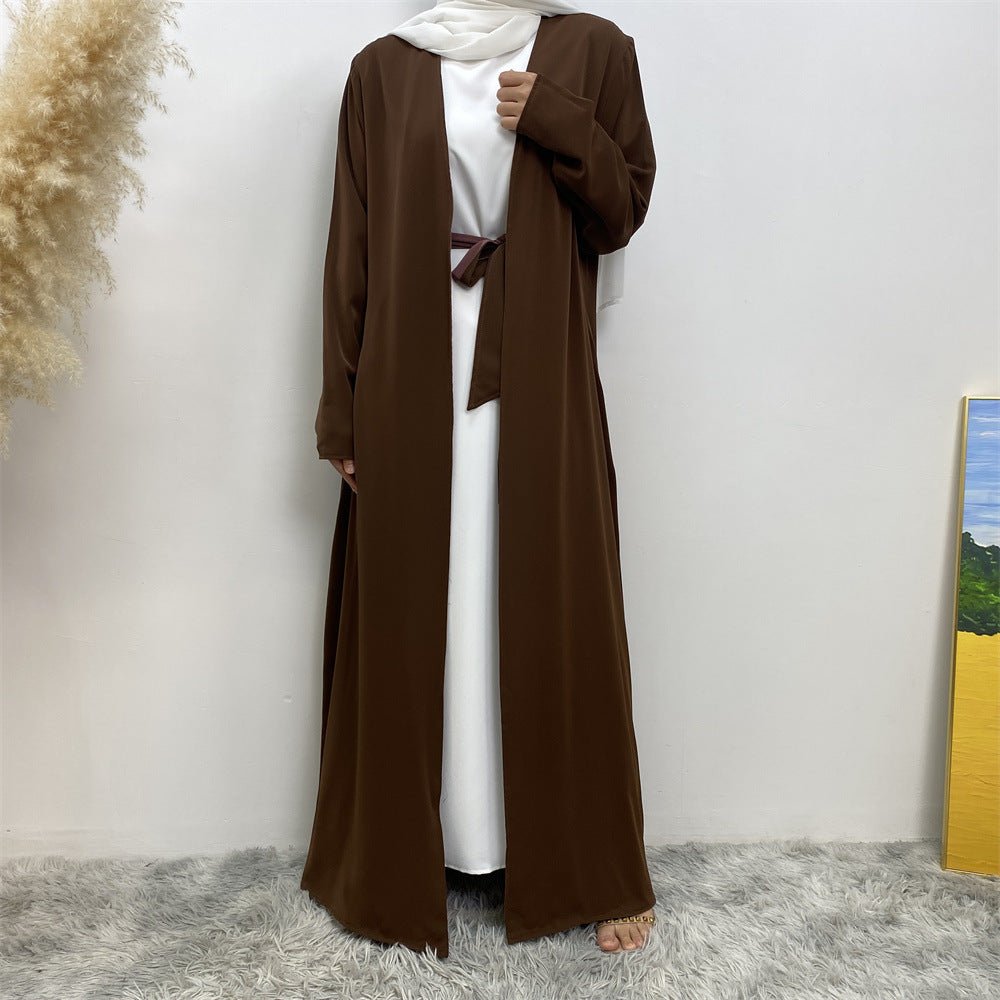 Reversible Open Abaya with Pockets (MOA110) - Mariam's Collection