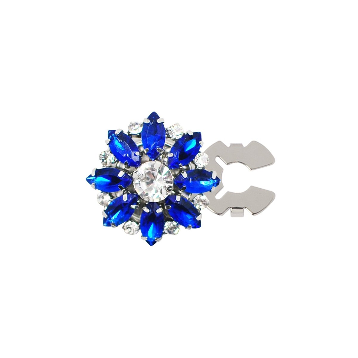 Rhinestone Button Covers | Crystal Flower Decorative Clips(MAC359) - Mariam's Collection