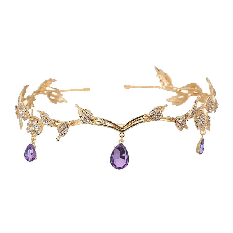 Rhinestone - Encrusted Hair Clip with Forehead Pendant Accent (MAC329) - Mariam's Collection