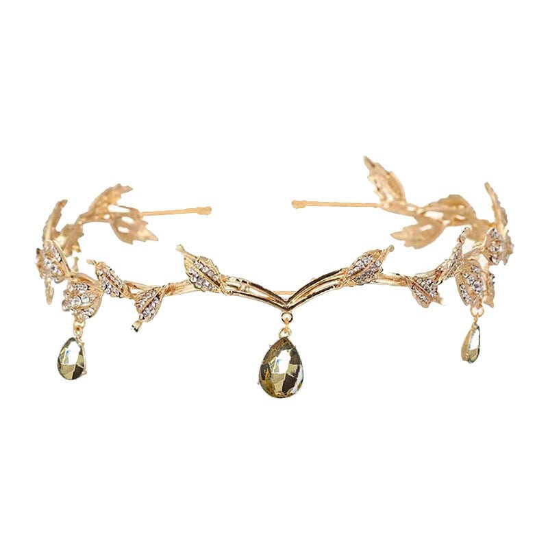 Rhinestone - Encrusted Hair Clip with Forehead Pendant Accent (MAC329) - Mariam's Collection