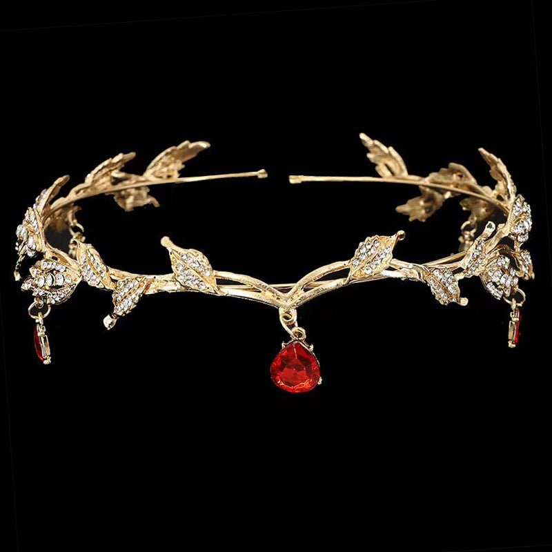 Rhinestone - Encrusted Hair Clip with Forehead Pendant Accent (MAC329) - Mariam's Collection