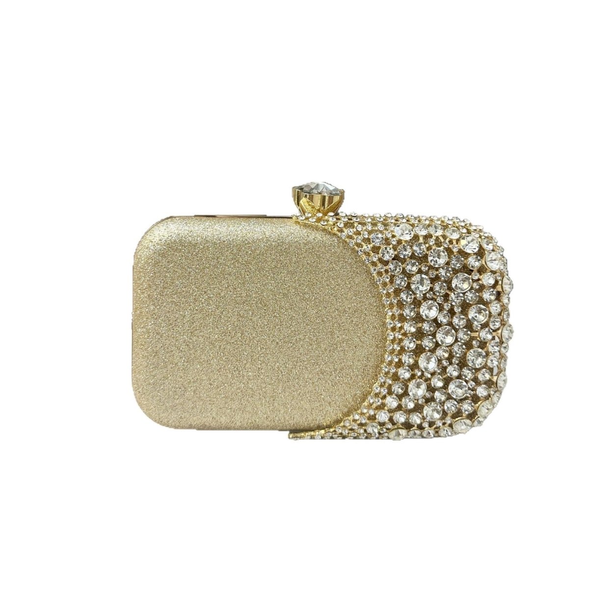 Rhinestone Evening Clutch | Crystal Party Bag with Chain Strap(MAC353) - Mariam's Collection
