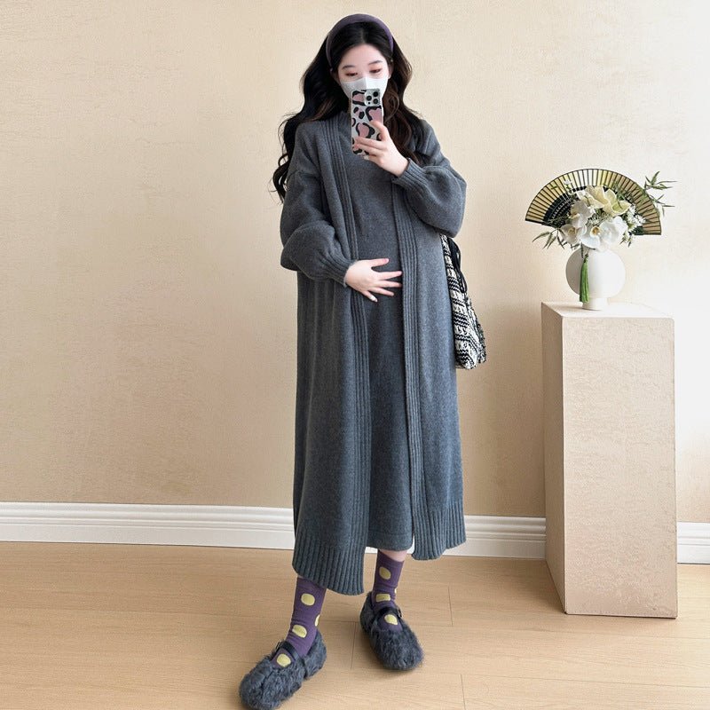 breeze knit midi dress White Breeze Knitted Long Dress main image 0