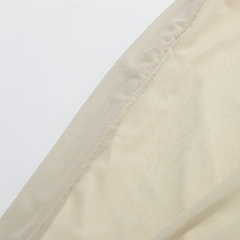 Round Neck Ruched Bodice Lantern Sleeve Floor - Length Dress(MS402) - Mariam's Collection