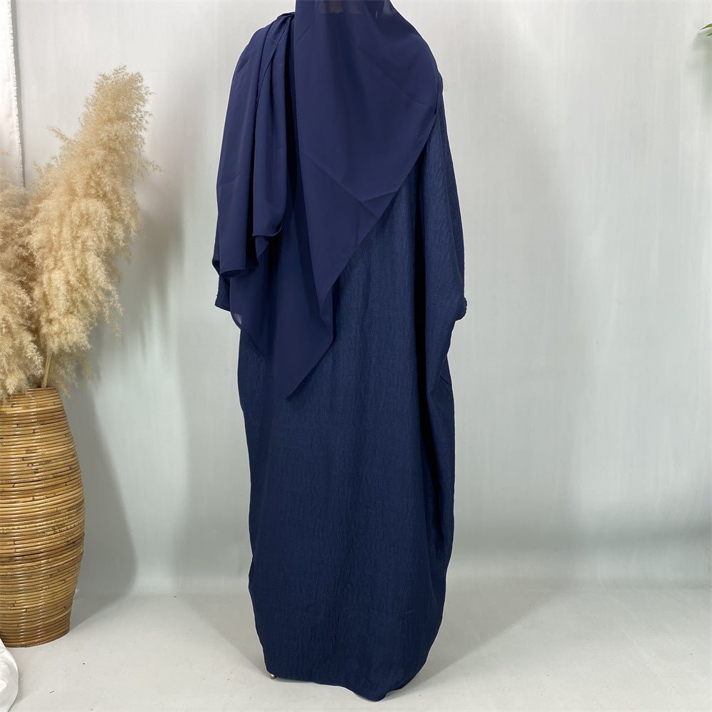 Ruched Drawstring Batwing Top & Wide-Leg Trousers Co-ord Set(MS478) - Mariam's Collection
