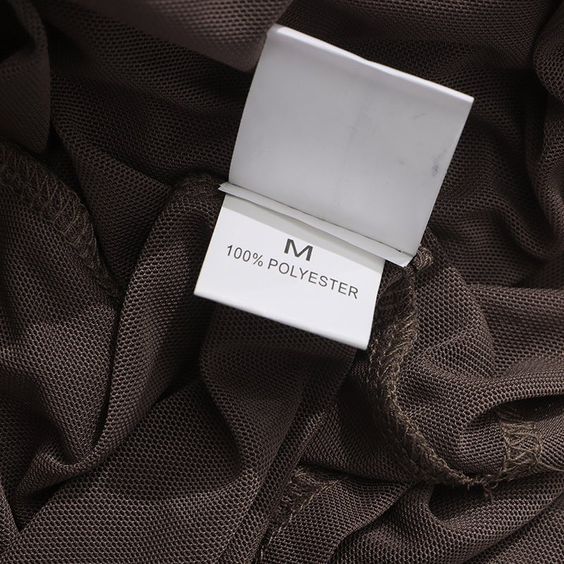 Ruched Dress with Braided Cutout Waist(MS345) - Mariam's Collection