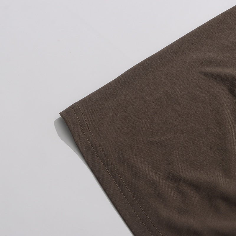 Ruched Dress with Braided Cutout Waist(MS345) - Mariam's Collection