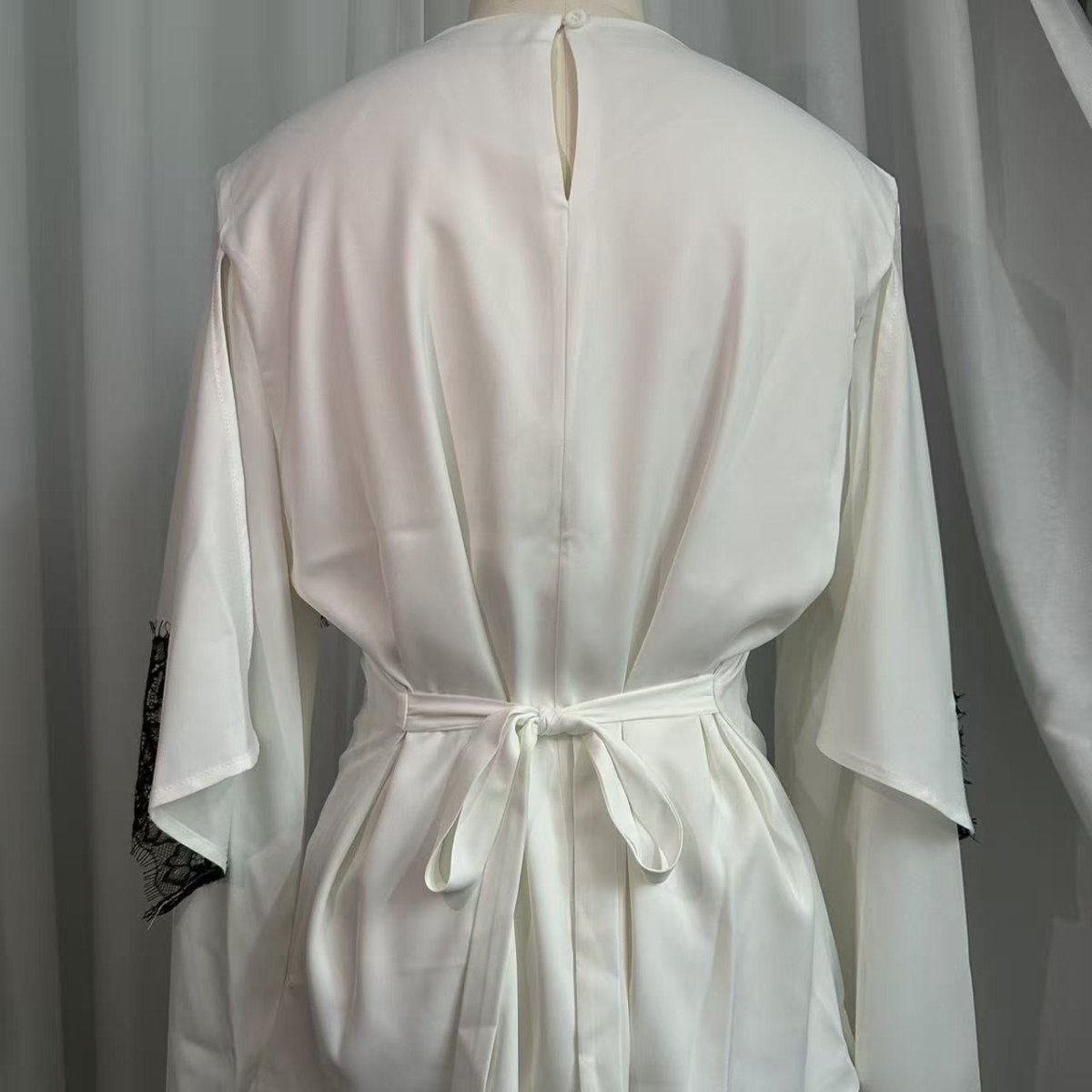 Satin Lace Trim Top(MS433) - Mariam's Collection