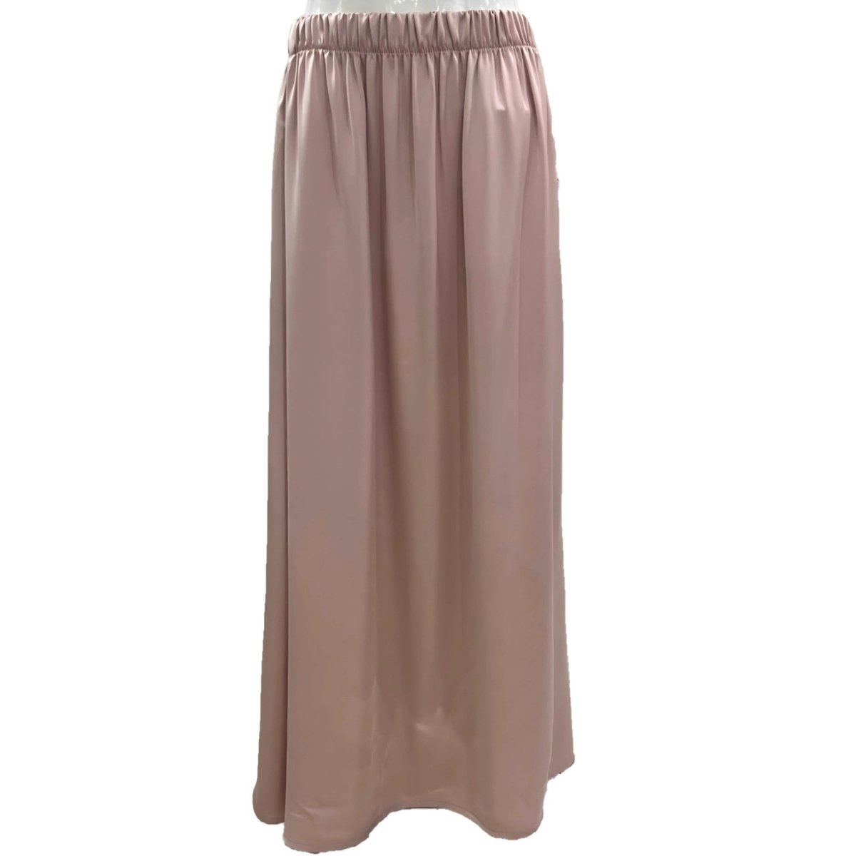 Satin Two - Piece Set with Hooded Top & Maxi Skirt(MS348) - Mariam's Collection