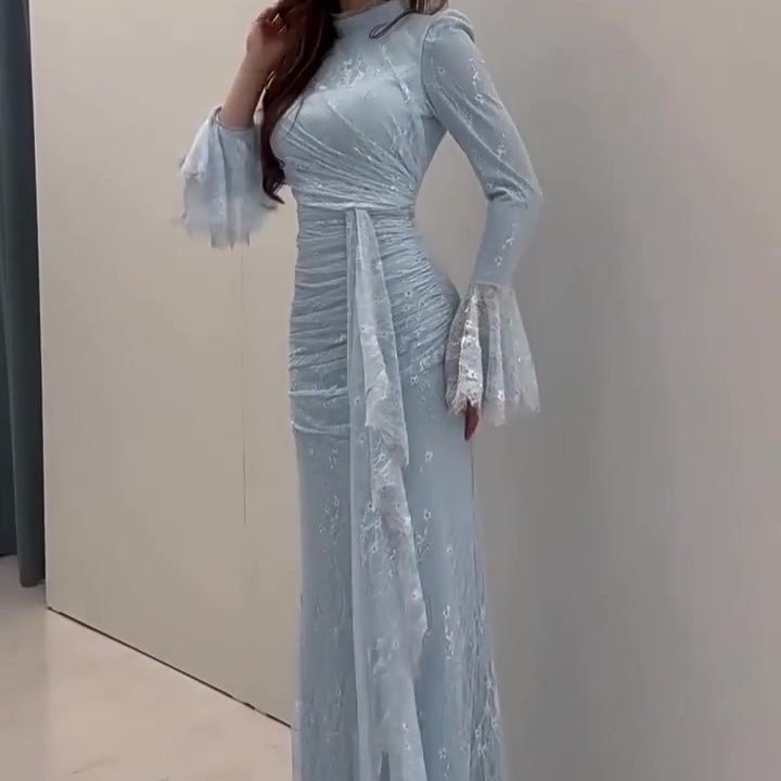 Sequin Embellished Maxi Dress(MS282) - Mariam's Collection