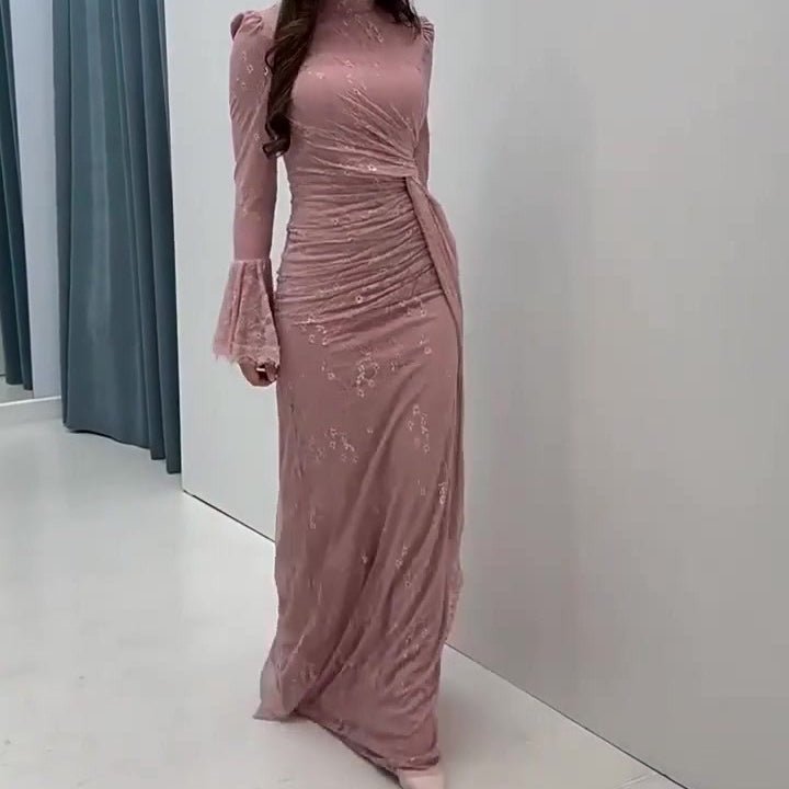 Sequin Embellished Maxi Dress(MS282) - Mariam's Collection