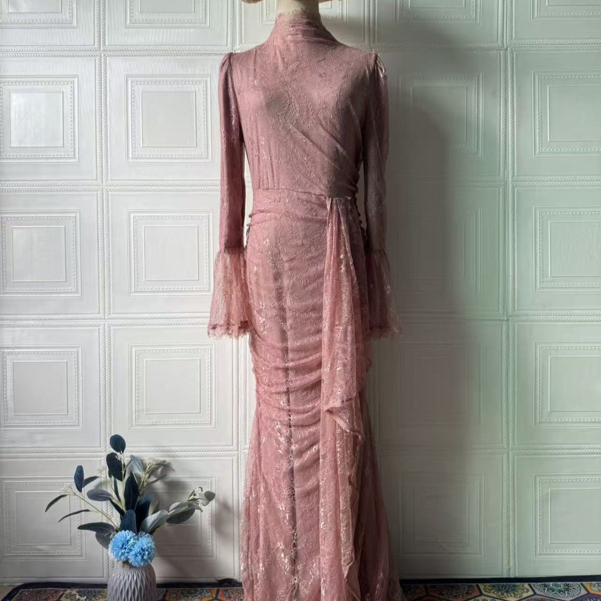 Sequin Embellished Maxi Dress(MS282) - Mariam's Collection