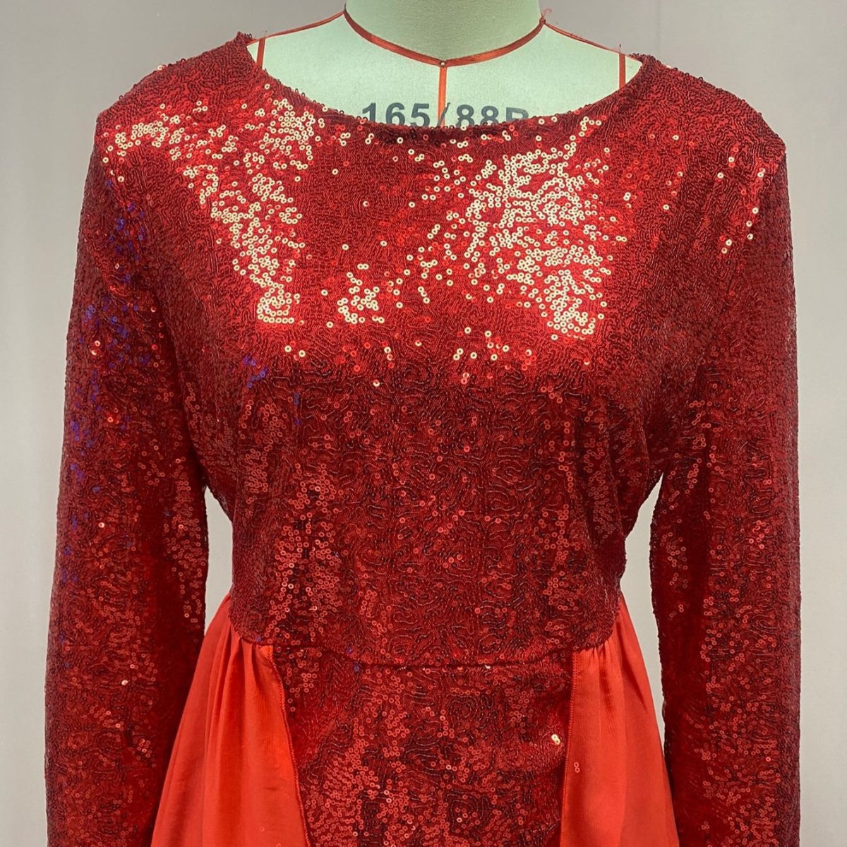 Sequin Gown Long Sleeve Fitted Maxi Dress(MS235) - Mariam's Collection