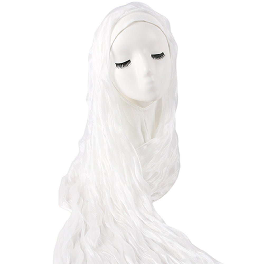 Shimmer Bubble Crinkle Hijab Scarf with Matching Underscarf Cap Set(MH251) - Mariam's Collection