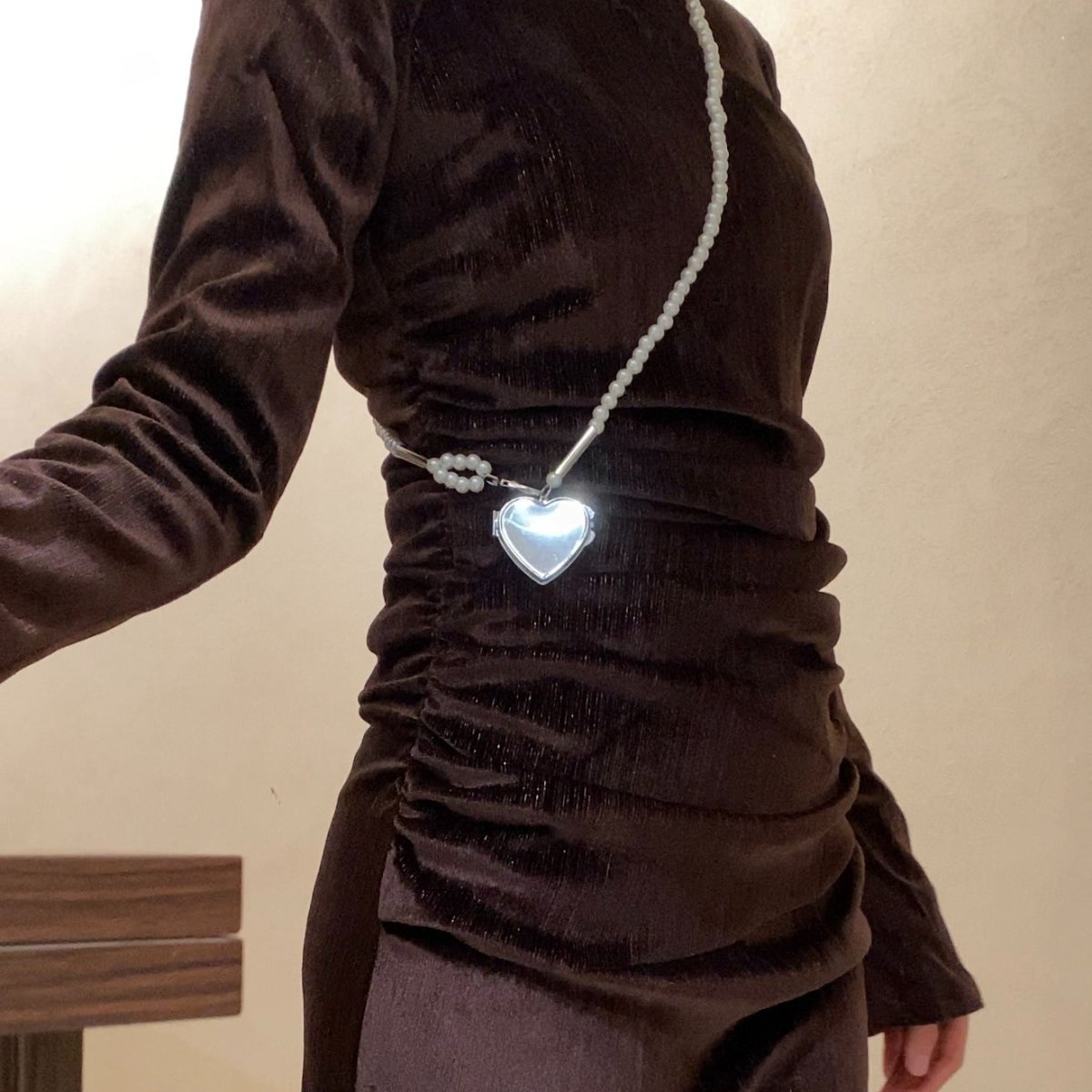 Shimmer Velvet Ruched Mermaid Gown(MA358) - Mariam's Collection