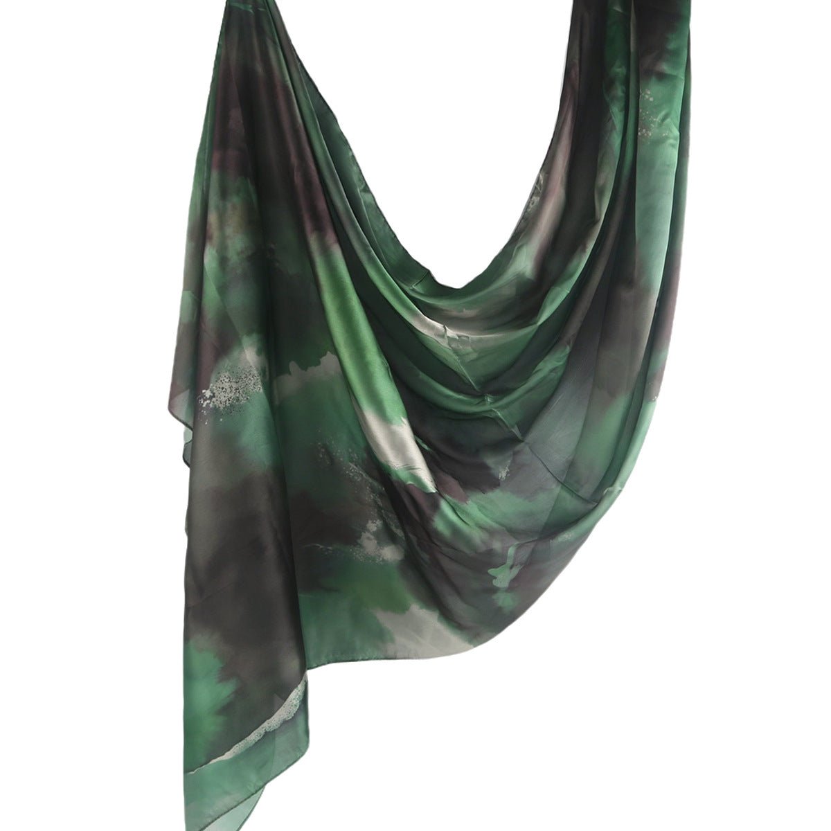 Silk Marble Print Hijab Scarf(MH209) - Mariam's Collection