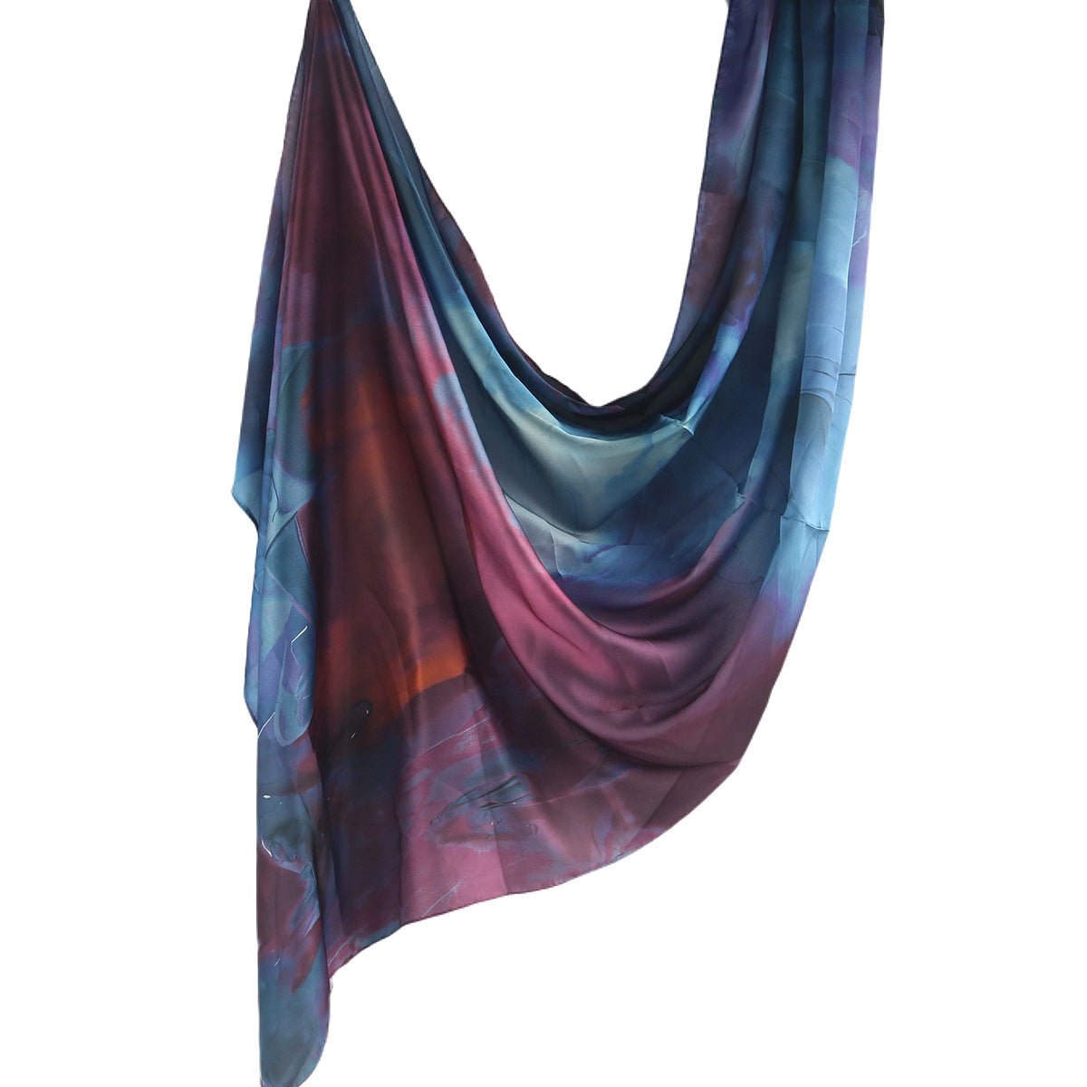 Silk Marble Print Hijab Scarf(MH209) - Mariam's Collection
