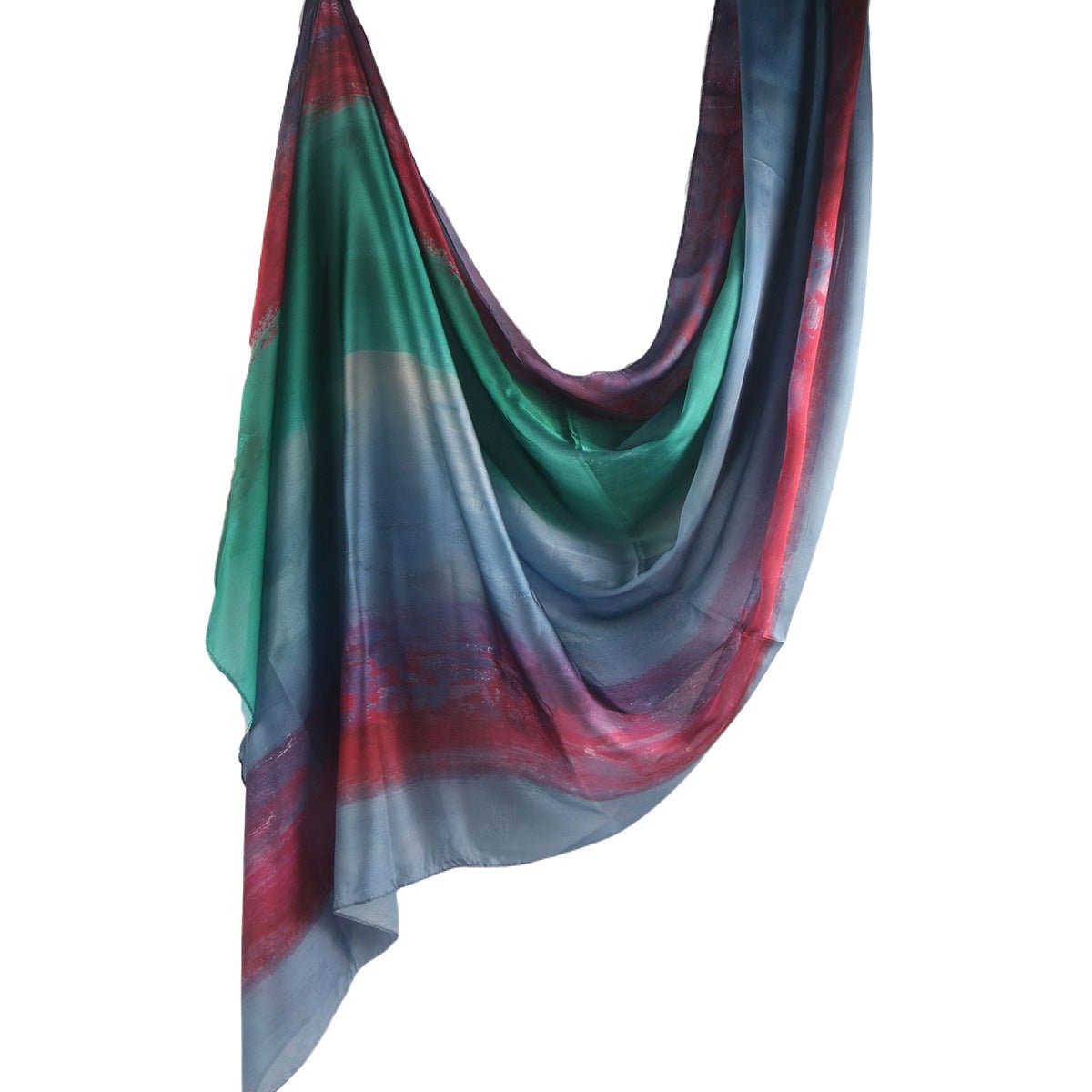 Silk Marble Print Hijab Scarf(MH209) - Mariam's Collection