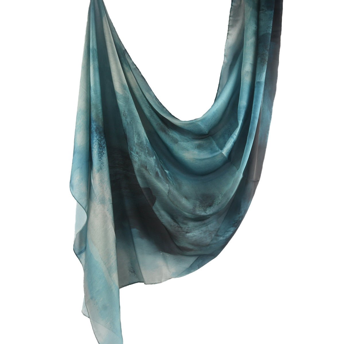 Silk Marble Print Hijab Scarf(MH209) - Mariam's Collection