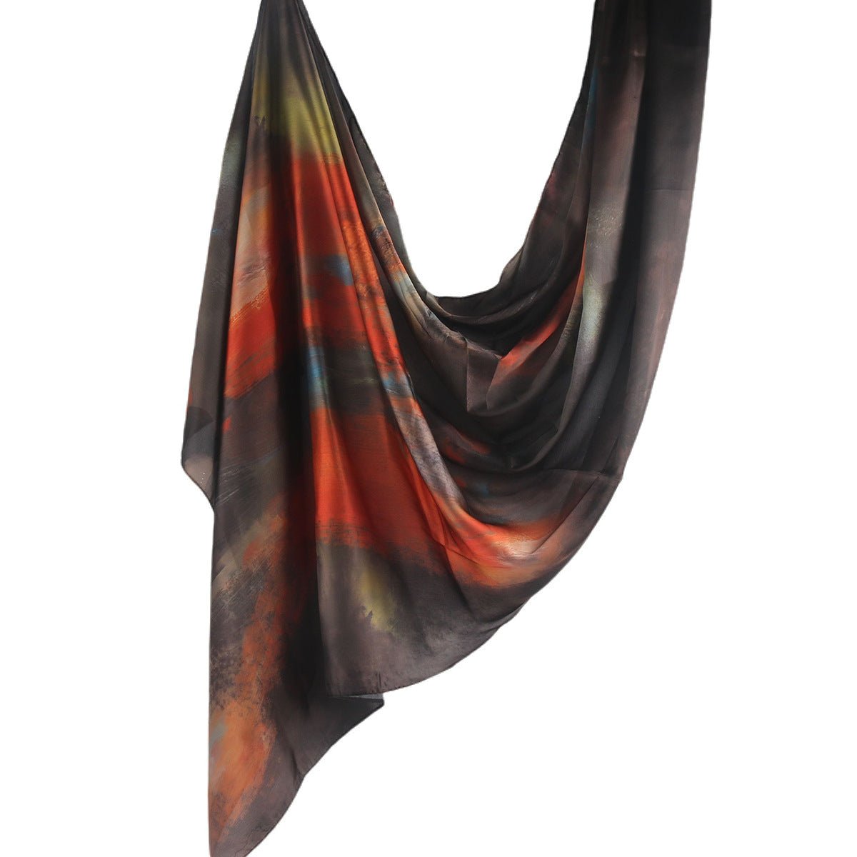 Silk Marble Print Hijab Scarf(MH209) - Mariam's Collection