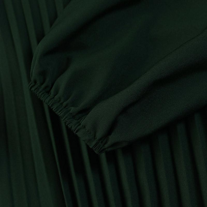 Simple Solid Color Pleated Abaya (MA094) - Mariam's Collection