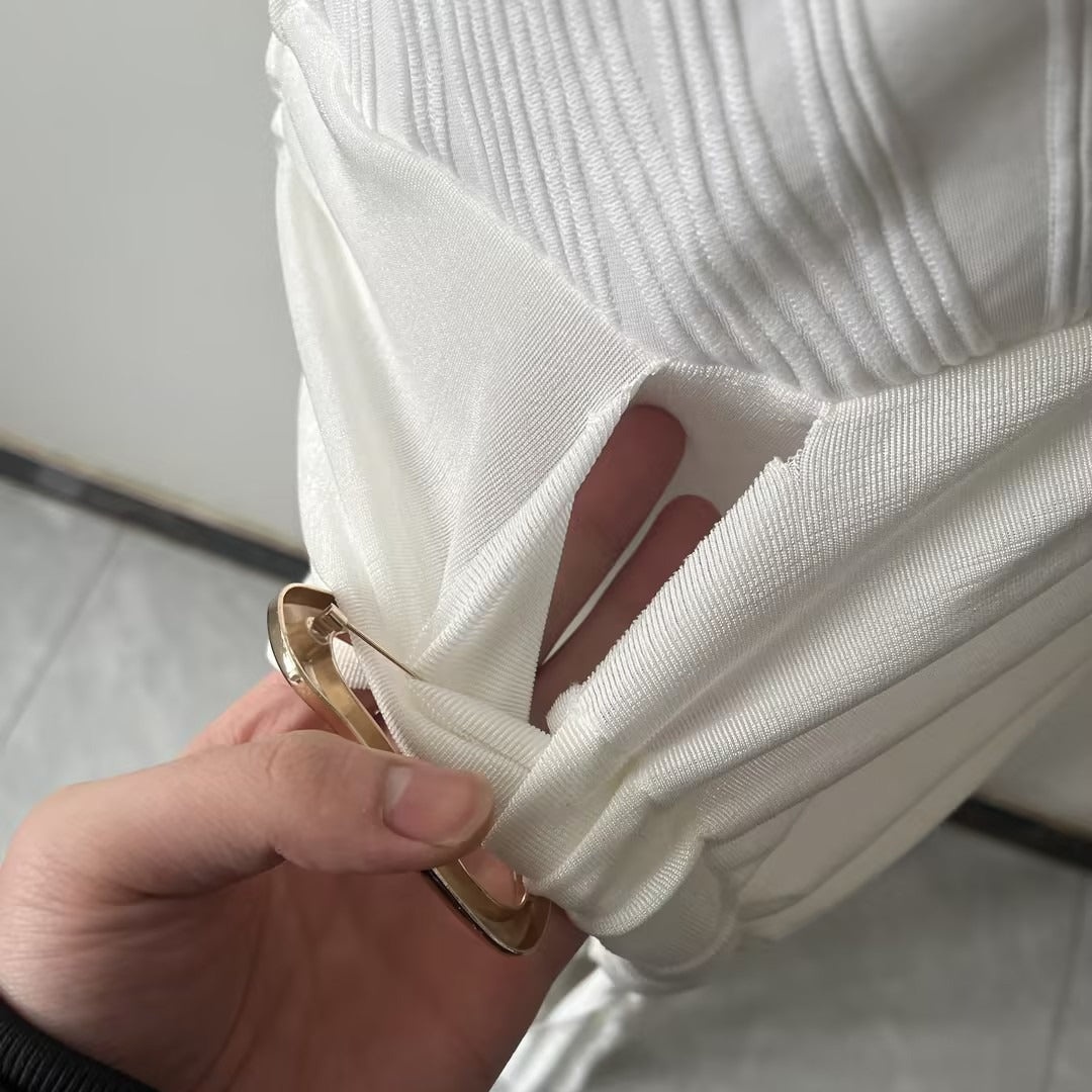 Sleeveless High Neck Gown(MS362) - Mariam's Collection