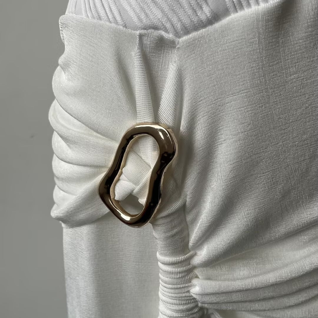 Sleeveless High Neck Gown(MS362) - Mariam's Collection