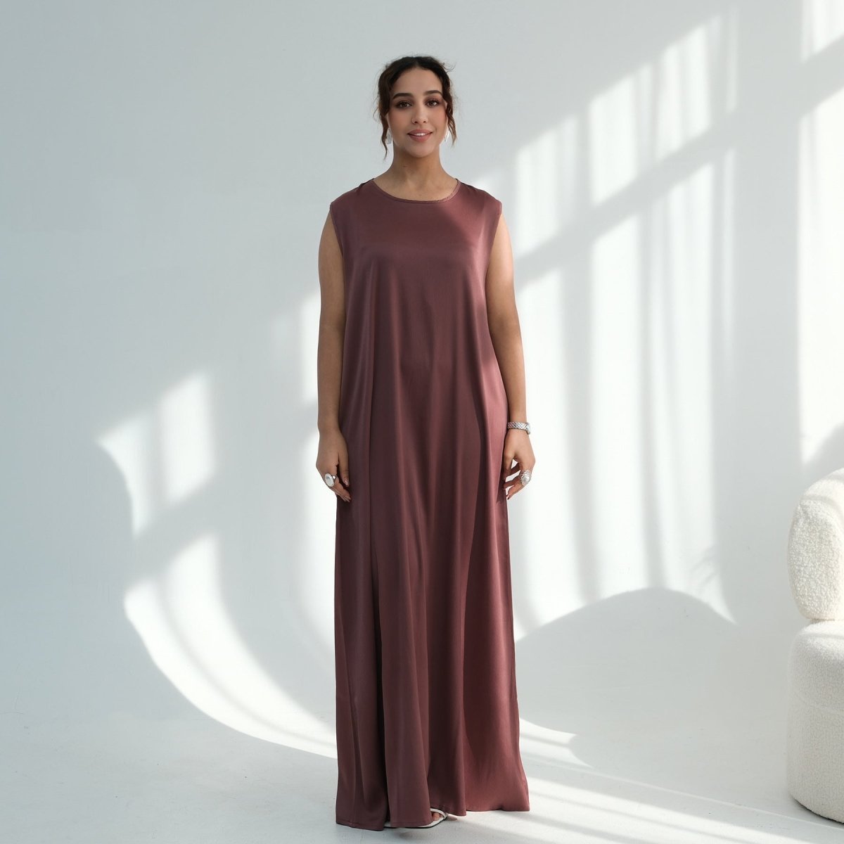 silk dress with long sleeves Jules main image 1