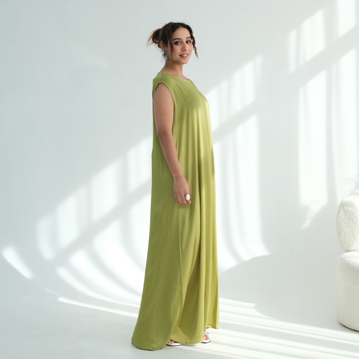 Sleeveless Maxi Dress(MA399) - Mariam's Collection