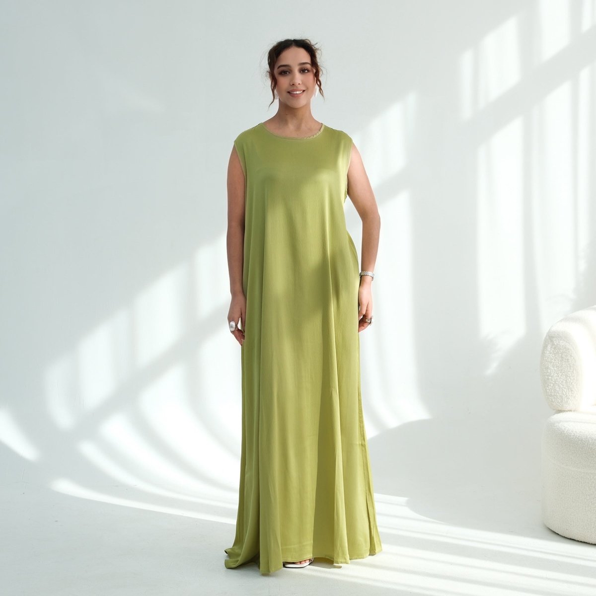 Sleeveless Maxi Dress(MA399) - Mariam's Collection